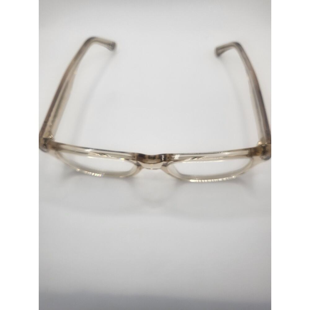 RetroSuperFuture Clear Champagne Flat Metal Non-Prescription Eyeglass Tan Frame - Picture 7 of 8